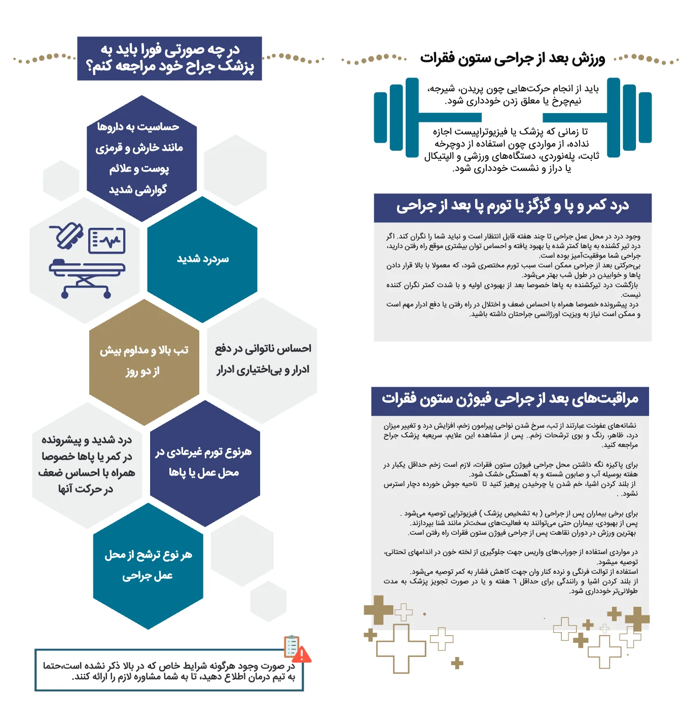 مراقبتهای بعد از عمل جراحی ستون فقرات — صفحه 9 از 10